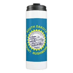 Thermal Tumbler mit der Flagge von South Dakota, U Thermosbecher