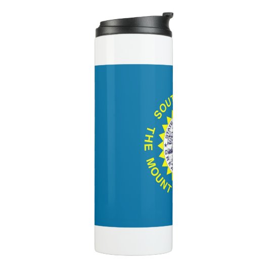 Thermal Tumbler mit der Flagge von South Dakota, U Thermosbecher (Nach links gedreht)