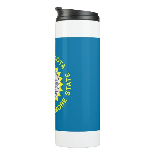 Thermal Tumbler mit der Flagge von South Dakota, U Thermosbecher (Nach rechts gedreht)