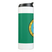 Thermal Tumbler mit der Flagge von Washington Staa Thermosbecher (Nach links gedreht)
