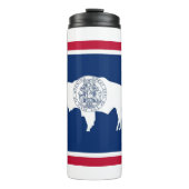 Thermal Tumbler mit der Flagge von Wyoming, USA Thermosbecher (Vorderseite)