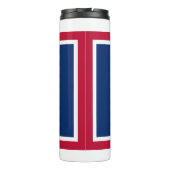 Thermal Tumbler mit der Flagge von Wyoming, USA Thermosbecher (Rückseite)