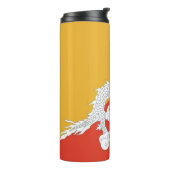 Thermal Tumbler mit Flagge Bhutans Thermosbecher (Nach links gedreht)