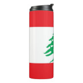 Thermal Tumbler mit Flagge des Libanon Thermosbecher (Nach links gedreht)