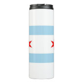 Thermal Tumbler mit Flagge von Chicago, USA Thermosbecher (Rückseite)
