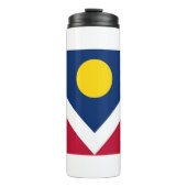 Thermal Tumbler mit Flagge von Denver, USA Thermosbecher (Vorderseite)