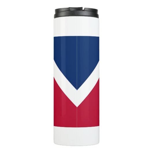 Thermal Tumbler mit Flagge von Denver, USA Thermosbecher (Rückseite)