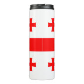 Thermal Tumbler mit Flagge von Georgia Thermosbecher (Rückseite)
