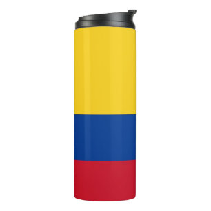 Thermal Tumbler mit Flagge von Kolumbien Thermosbecher
