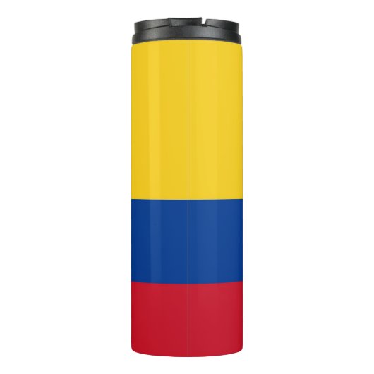 Thermal Tumbler mit Flagge von Kolumbien Thermosbecher (Rückseite)