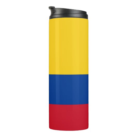 Thermal Tumbler mit Flagge von Kolumbien Thermosbecher (Nach rechts gedreht)