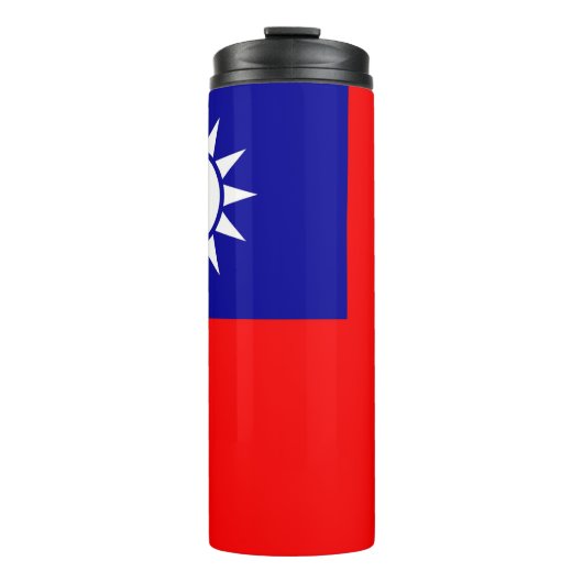 Thermal Tumbler mit Flagge von Taiwan Thermosbecher (Vorderseite)