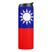 Thermal Tumbler mit Flagge von Taiwan Thermosbecher (Nach links gedreht)