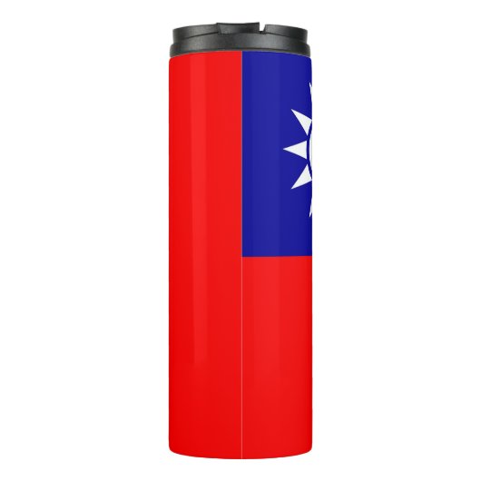 Thermal Tumbler mit Flagge von Taiwan Thermosbecher (Rückseite)
