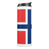 Thermal Tumbler mit norwegischer Flagge Thermosbecher (Nach links gedreht)