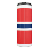 Thermal Tumbler mit norwegischer Flagge Thermosbecher (Rückseite)