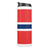 Thermal Tumbler mit norwegischer Flagge Thermosbecher (Nach rechts gedreht)