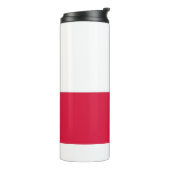 Thermal Tumbler mit polnischer Flagge Thermosbecher (Nach links gedreht)