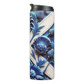 Thermal Tumbler mit schottischem Thistles-Design Thermosbecher (Nach rechts gedreht)