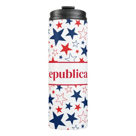 Thermal Tumbler Patriotic Stars Republikanisch Thermosbecher (Vorderseite)