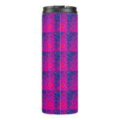 Thermal Tumbler PINK - BLAU - MANDALA MODERN Thermosbecher (Rückseite)