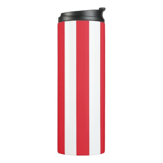 Thermal Tumbler Red & White Stripe Thermosbecher (Nach links gedreht)