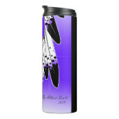 Thermal Tumbler Resilienz Frau über Federn Thermosbecher (Nach rechts gedreht)