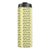 Thermal Tumbler Solid Baby Yellow Be Healthy Water Thermosbecher (Vorderseite)
