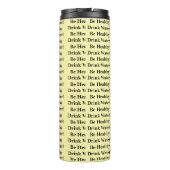Thermal Tumbler Solid Baby Yellow Be Healthy Water Thermosbecher (Rückseite)