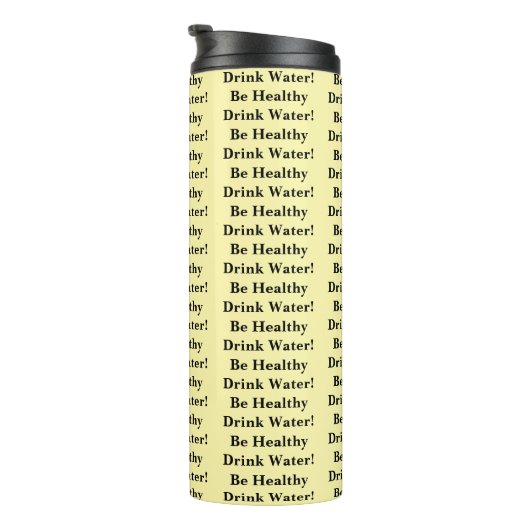 Thermal Tumbler Solid Baby Yellow Be Healthy Water Thermosbecher (Nach rechts gedreht)