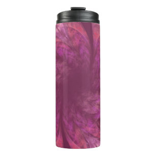 Thermal Tumbler Transparentes Fraktal für Lila Pet Thermosbecher