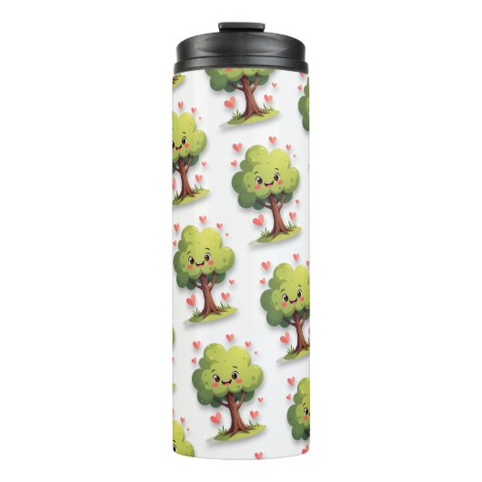 Thermal Tumbler Tree Red Hearts Thermosbecher (Vorderseite)