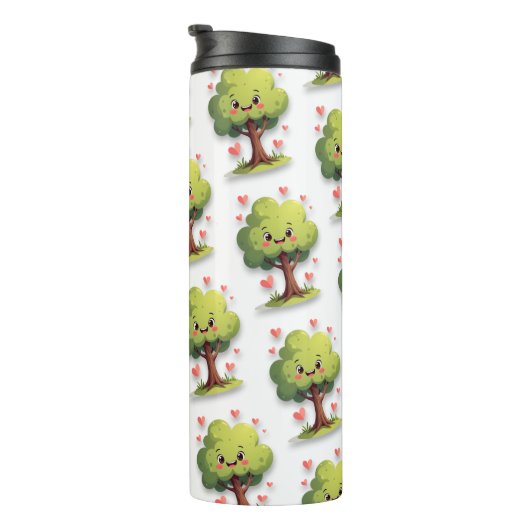 Thermal Tumbler Tree Red Hearts Thermosbecher (Nach rechts gedreht)