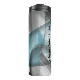 Thermal Tumbler Trend Abstrakt Art Blue Ozeane Thermosbecher