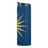Thermal Tumbler with flag of Macedonia, Greece Thermosbecher (Nach rechts gedreht)