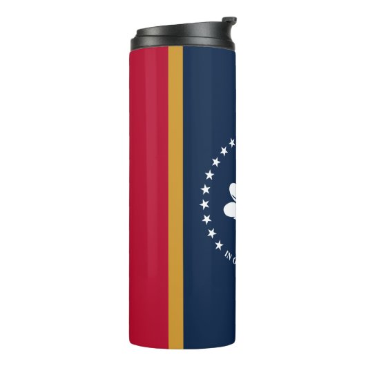 Thermal Tumbler with flag of Mississippi, USA Thermosbecher (Nach links gedreht)