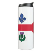 Thermal Tumbler with flag of Montreal, Canada Thermosbecher (Nach links gedreht)