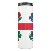 Thermal Tumbler with flag of Montreal, Canada Thermosbecher (Rückseite)