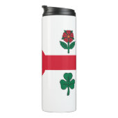 Thermal Tumbler with flag of Montreal, Canada Thermosbecher (Nach rechts gedreht)