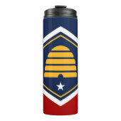 Thermal Tumbler with flag of Utah State, USA Thermosbecher (Vorderseite)