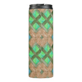 Thermal Tumbler - Zusammengesetzte Quadrate auf br Thermosbecher (Rückseite)