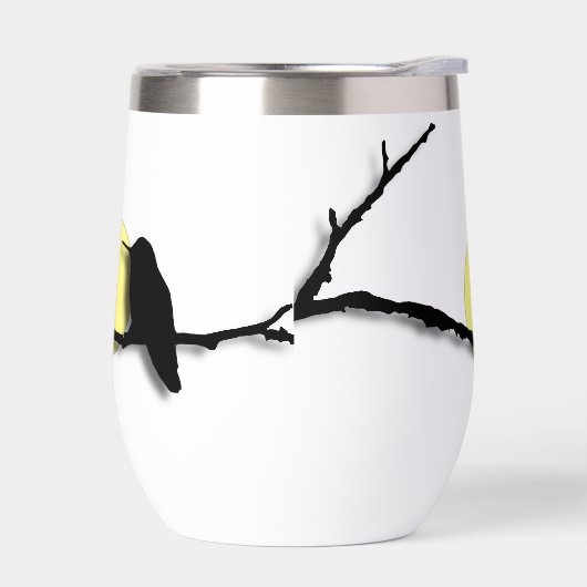 Thermal Wineglass - Hummingbird am Zweig (Links)