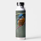 Thermalflasche mit einem Foto eines Kingfisher Trinkflasche (Links)