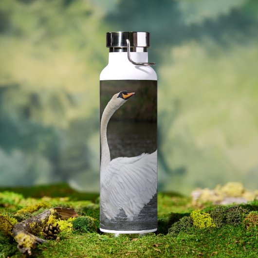 Thermalflasche mit einem Foto Schwan Trinkflasche (Außenbereich)