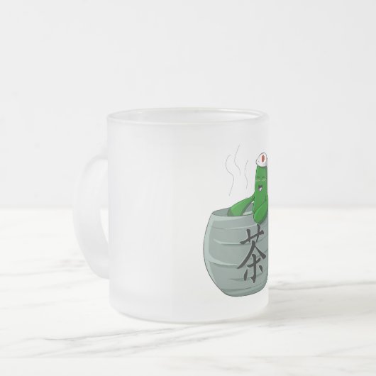 Thermalquellen Sabo mattierte GlasTasse Mattglastasse (Vorderseite Links)