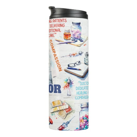 Thermaltumbler des Arztes Thermosbecher (Nach rechts gedreht)