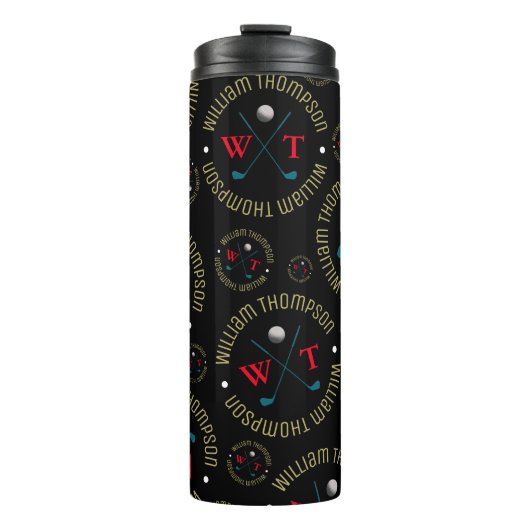 Thermaltumbler für einen Golfer Thermosbecher (Vorderseite)