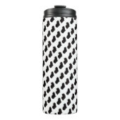 Thermaltumbler-Guinea Schweine-Silhouette Thermosbecher (Vorderseite)