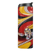 Thermaltumbler mit belgischen Farben Thermosbecher (Nach links gedreht)