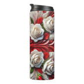 Thermaltumbler mit englischer Rose Design Thermosbecher (Nach rechts gedreht)